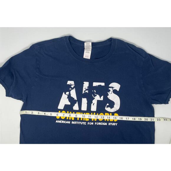 AIFS American Institute for Foreign Studies Tshirt size L Pre-Owned in fair cond - Picture 3 of 6